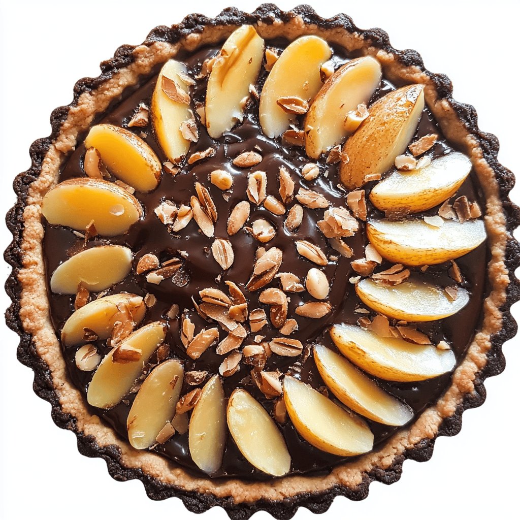 Tarte Amandine poire chocolat