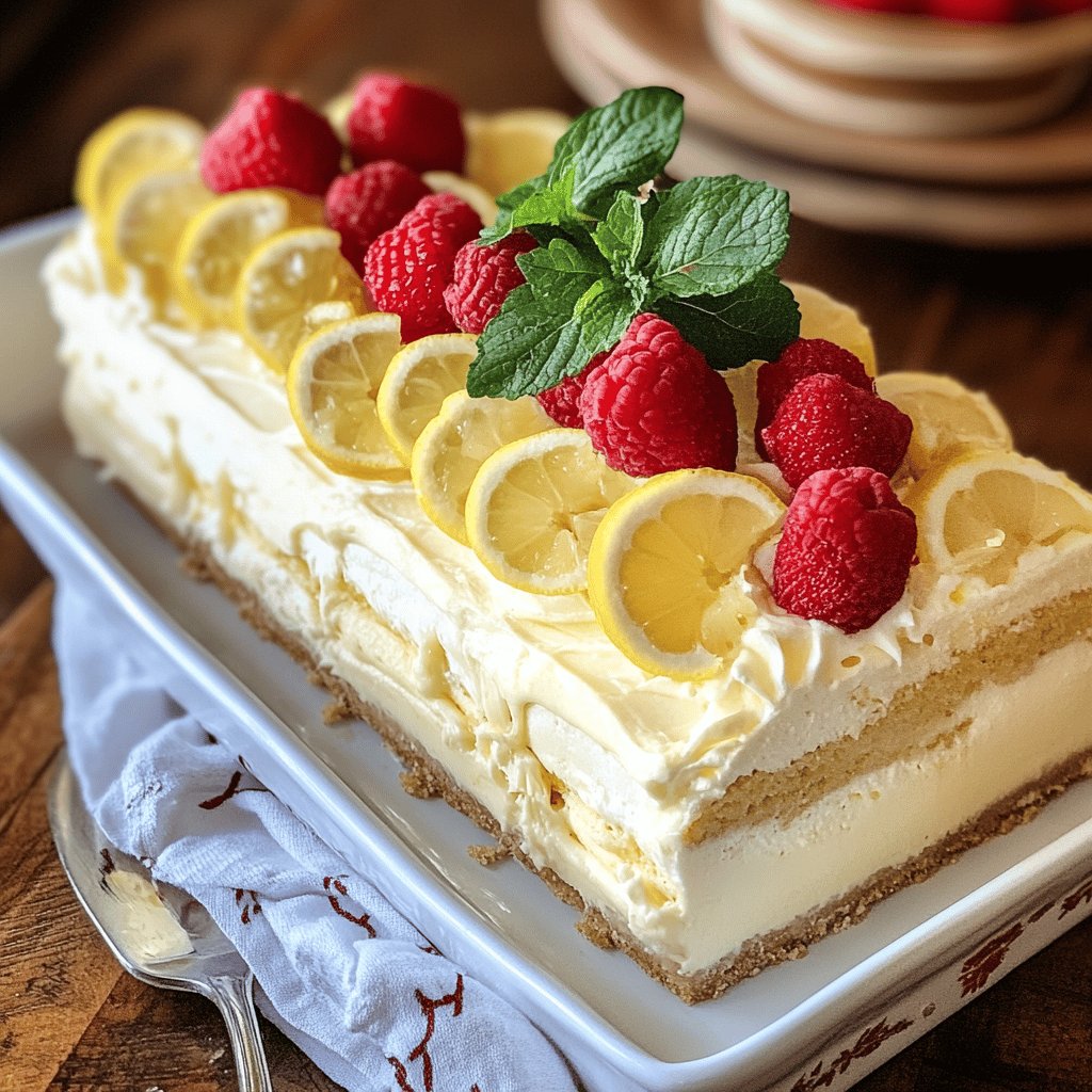 Mexican Lemon Icebox Cake