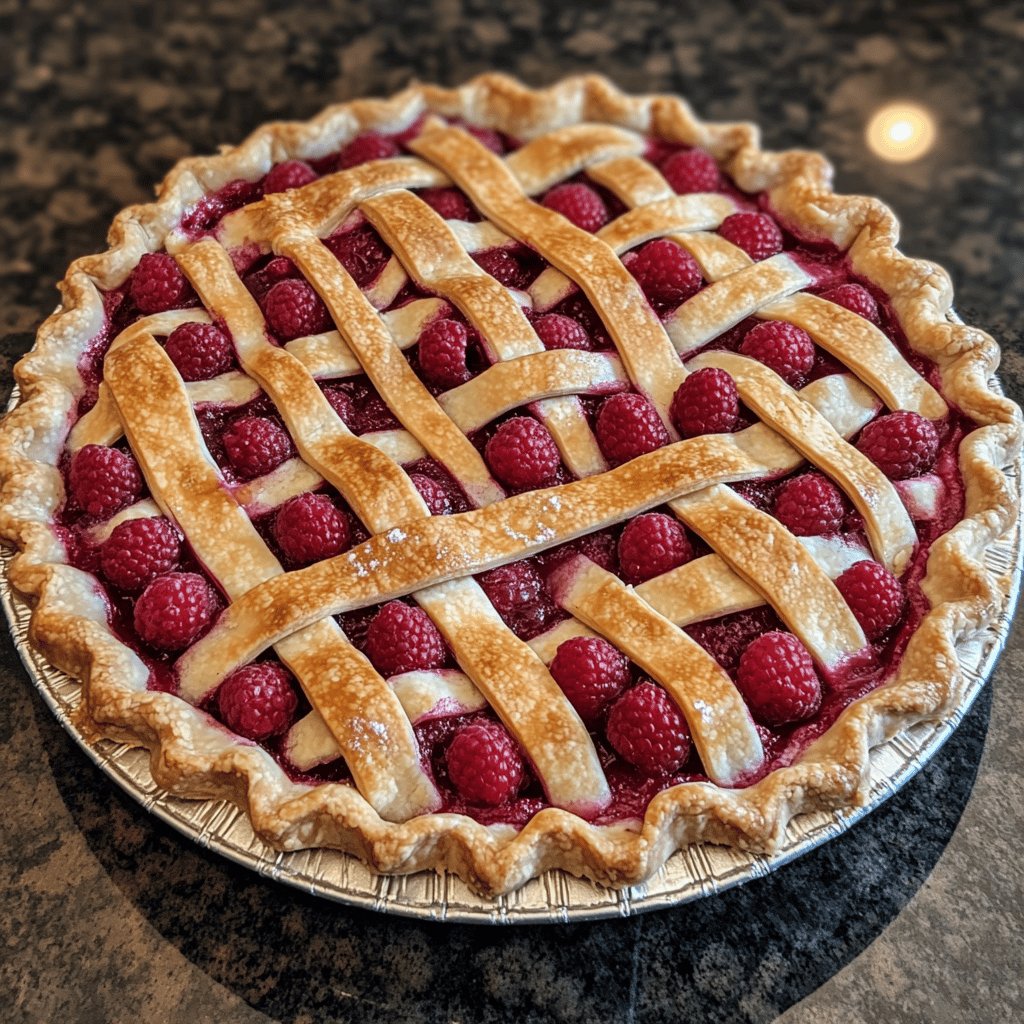 Delicious Fresh Raspberry Pie