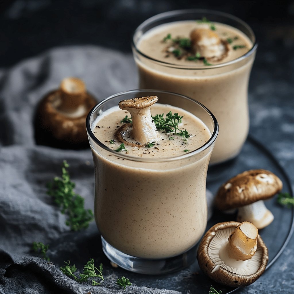 Velouté de champignons crémeux