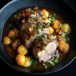 Gigot d'agneau doré