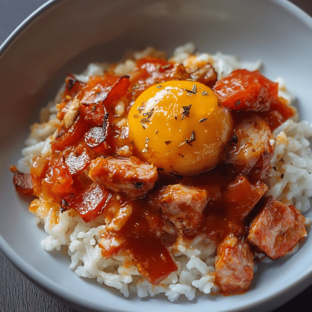 Riz au chorizo et tomate