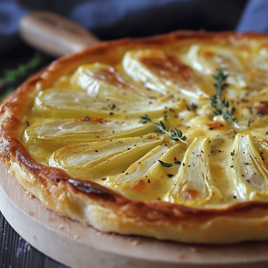 Tarte aux endives et fromage