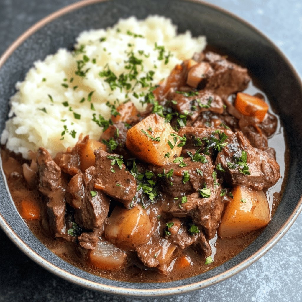 Boeuf bourguignon rapide