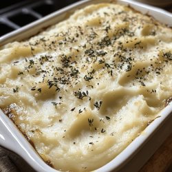 Creamy Garlic Mashed Potato Bake