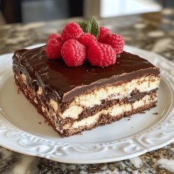 No-Bake Chocolate Eclair Cake