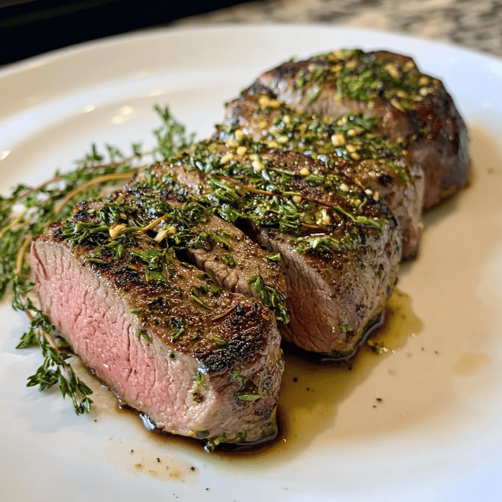 Grilled Herb-Garlic Beef Tenderloin