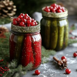 Festive Red Pickles