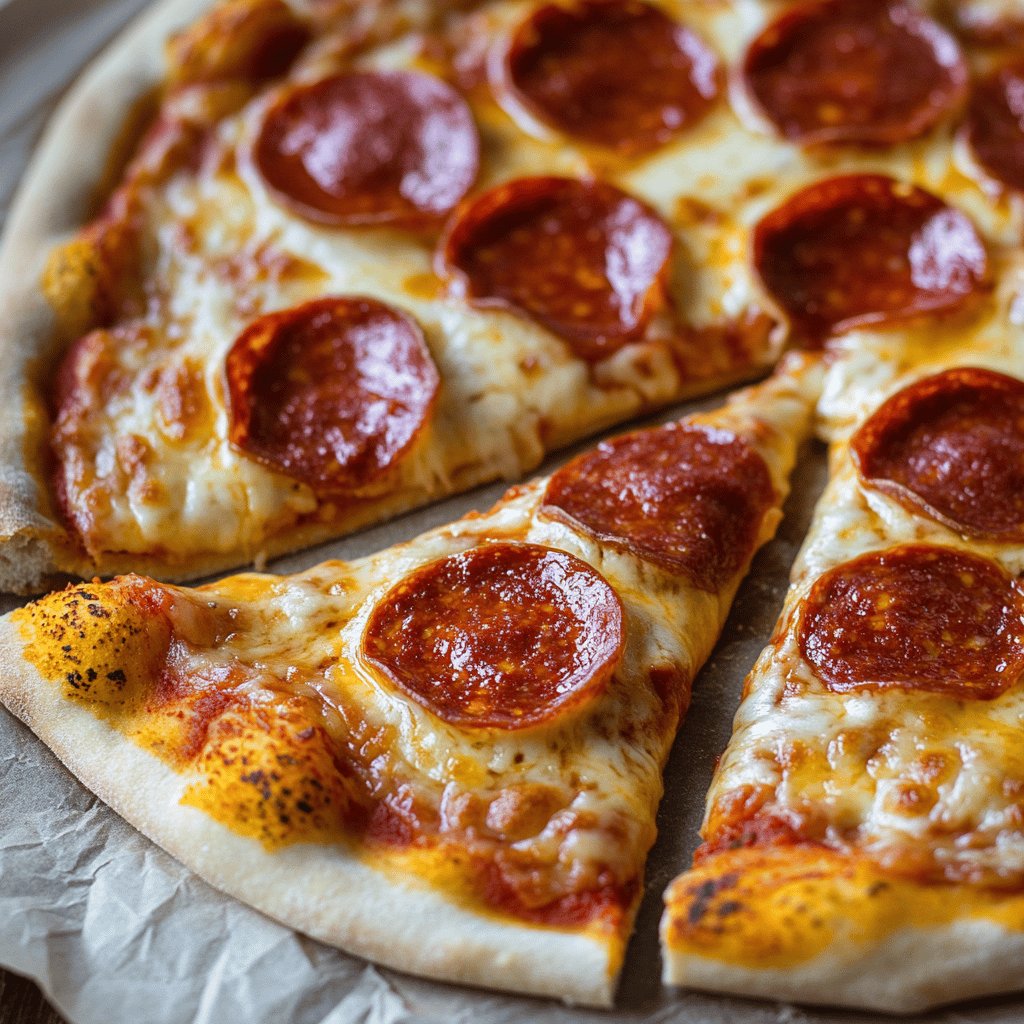 Homemade Pepperoni Pizza