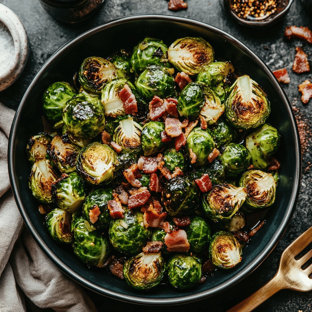 Brussels Sprouts with Bacon and Balsamic