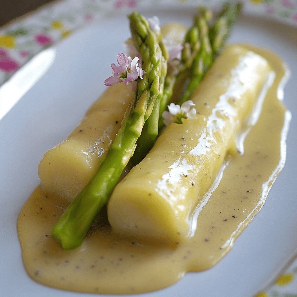 Asperges et Sauce Mousseline