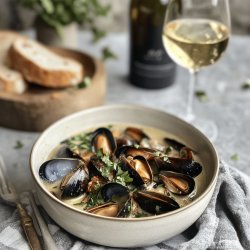 Moules au vin blanc