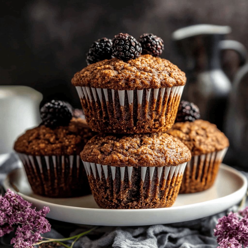 Classic Dark Bran Muffins