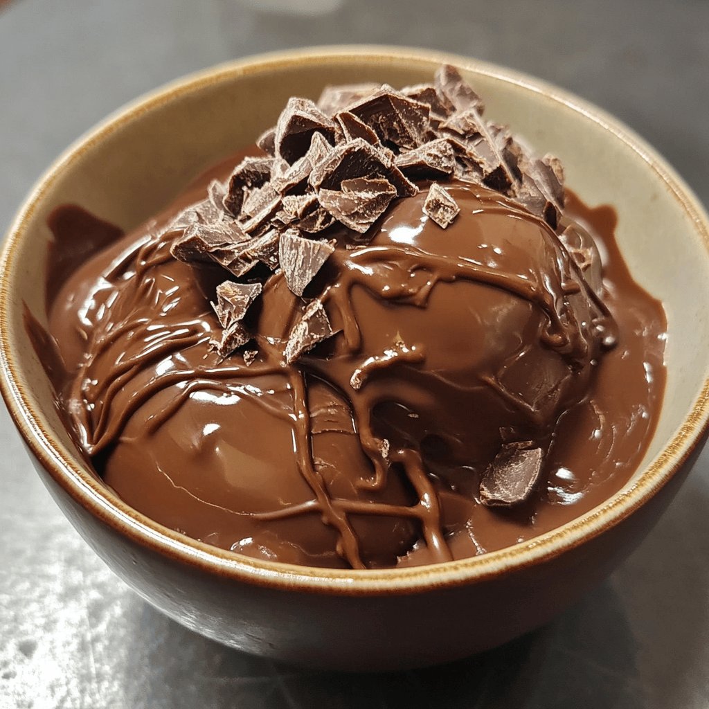 Glace au chocolat maison