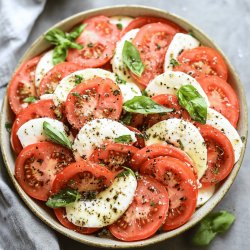 Salade de tomates et mozzarella