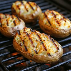 Grilled Baked Potatoes