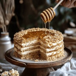 Traditional Russian Honey Cake