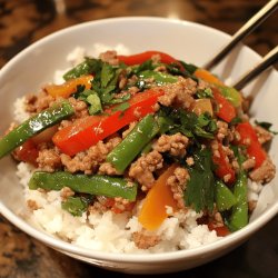 Spicy Coconut Ground Pork Stir-Fry