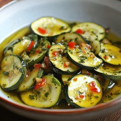 Courgettes à la vinaigrette