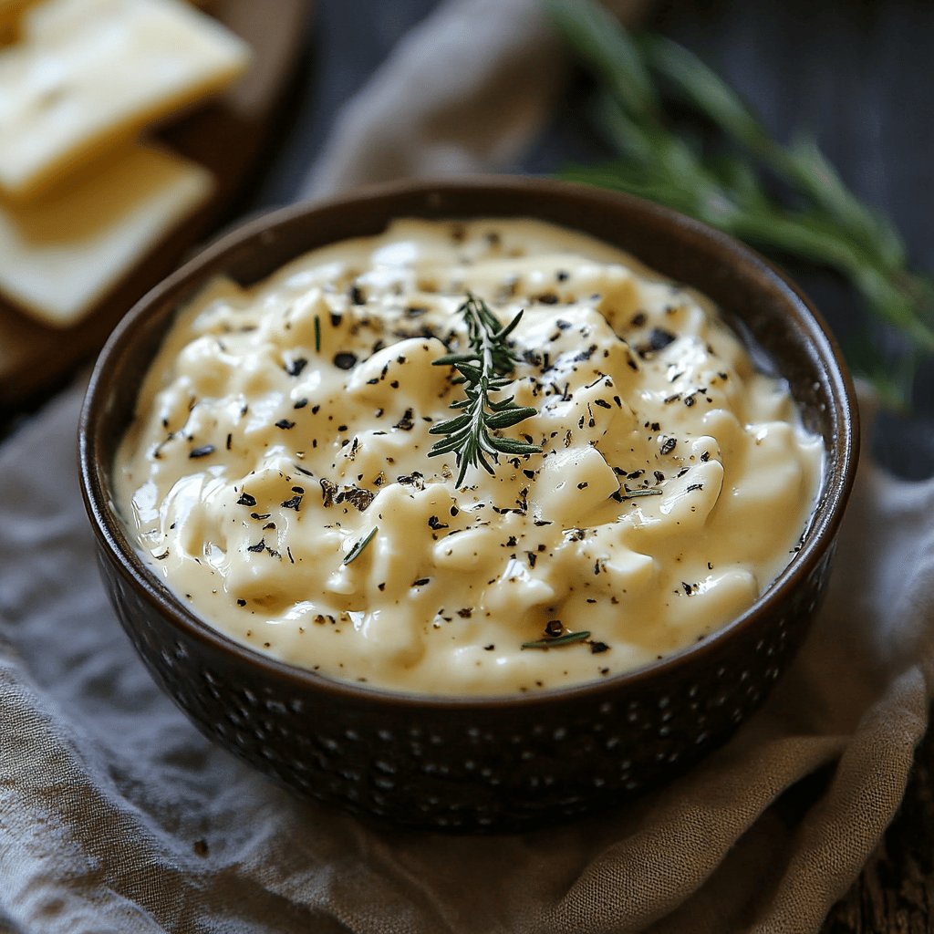 Sauce onctueuse aux 3 fromages