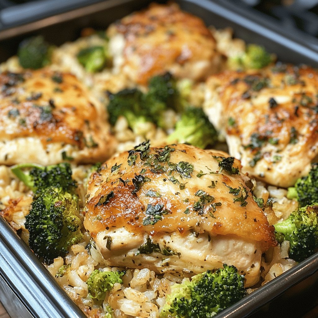 Baked Chicken Rice Broccoli Casserole