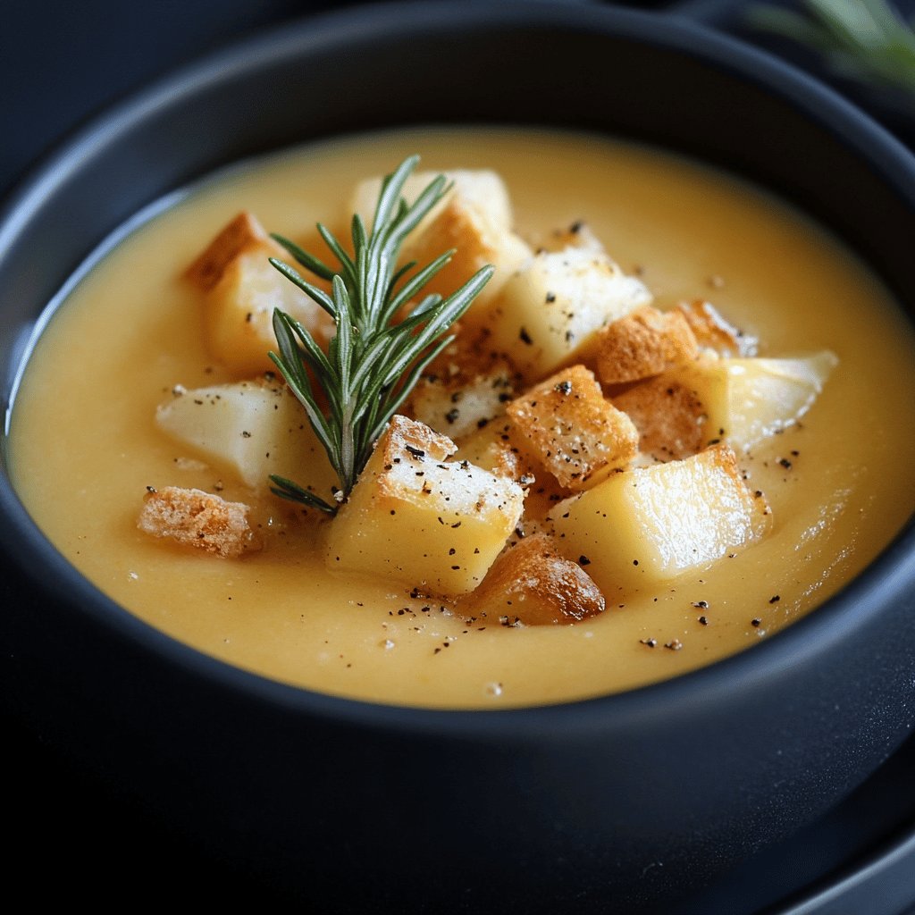 Soupe de poireaux et pommes de terre