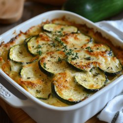 Gratin de courgettes léger