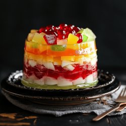 Seven Layer Gelatin Salad