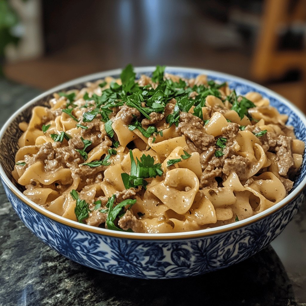 Simple Beef Stroganoff