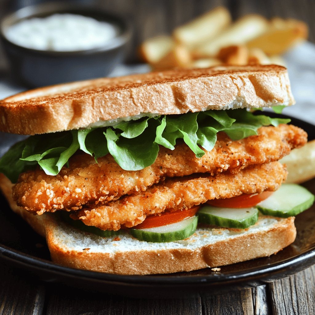 Simple Fried Chicken Sandwich