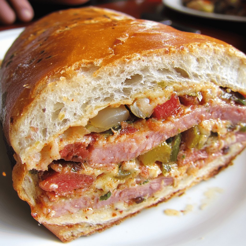 Authentic N'awlins Muffuletta