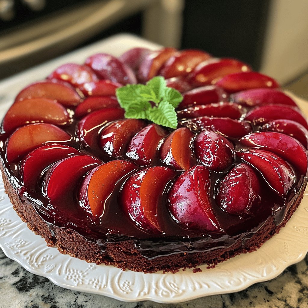 Delicious Plum Cake