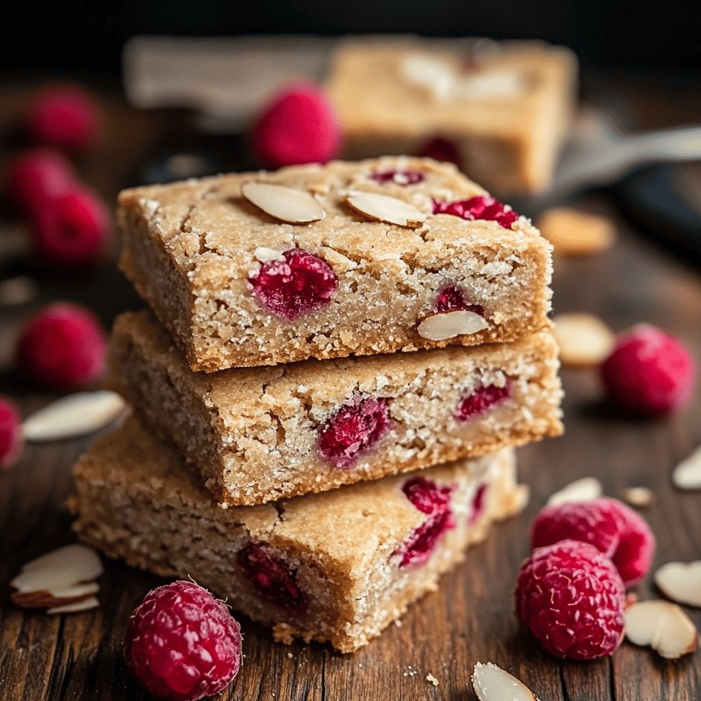 Raspberry Almond Shortbread