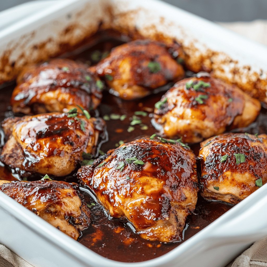 Baked Chicken in Sweet BBQ Sauce