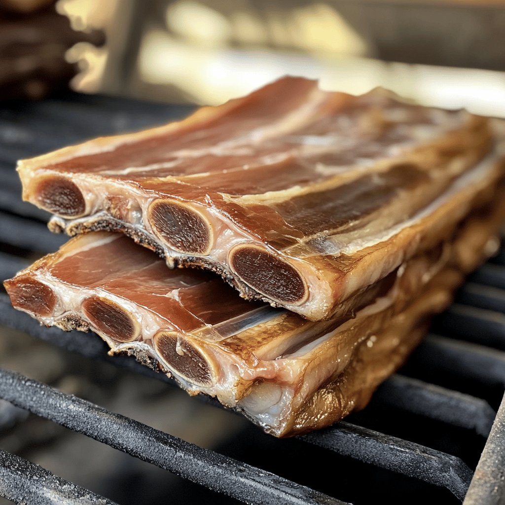 Palette de porc fumée au four