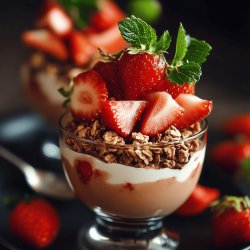 Verrine de fraises aux spéculoos