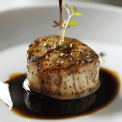Foie sauce moutarde et balsamique