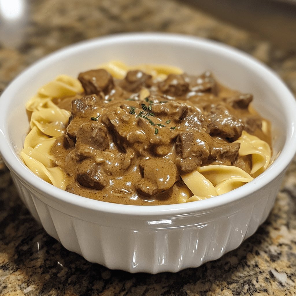Boeuf Stroganoff Classique