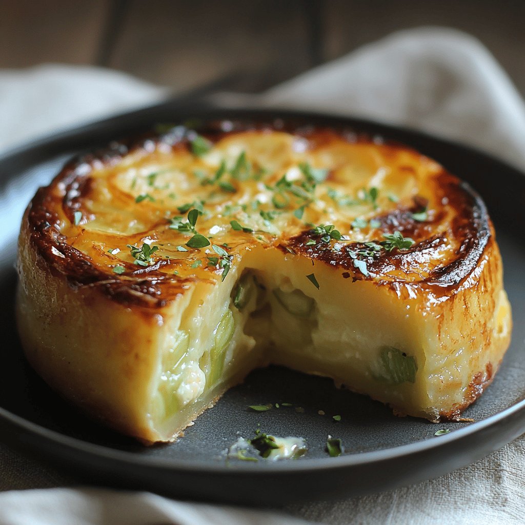 Flan de poireaux