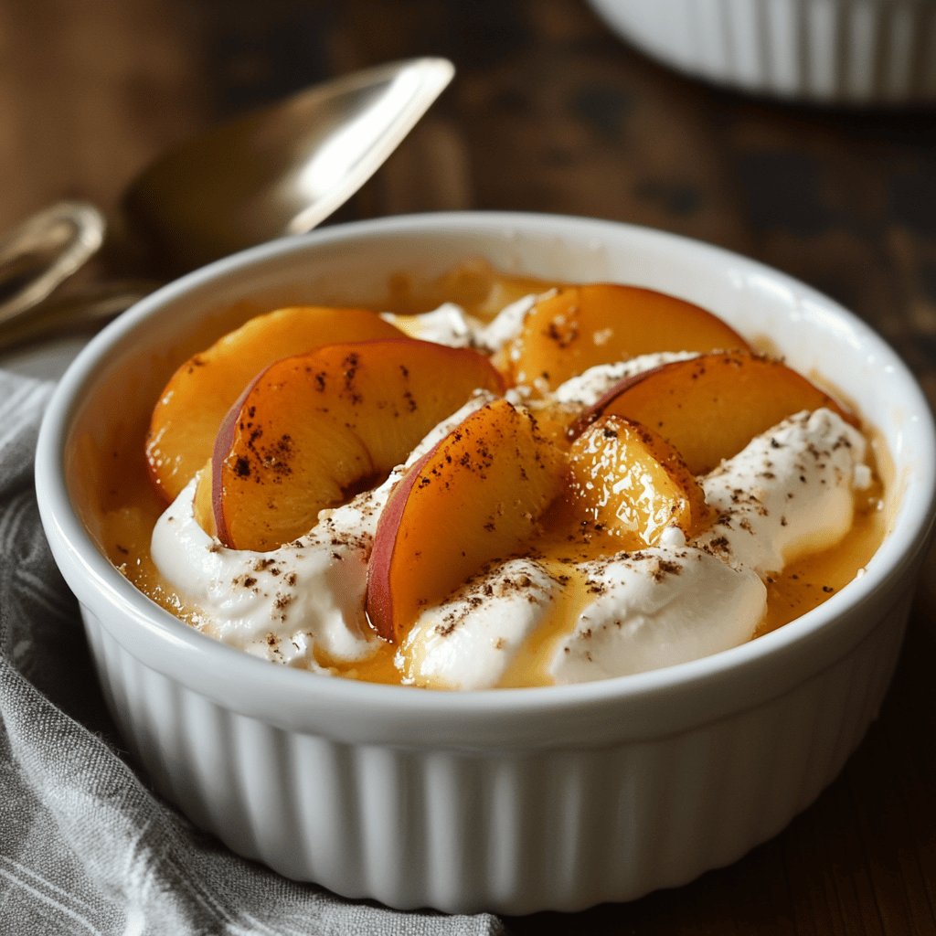 Baked Peaches and Cream