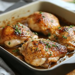 Easy Oven-Braised Chicken Thighs