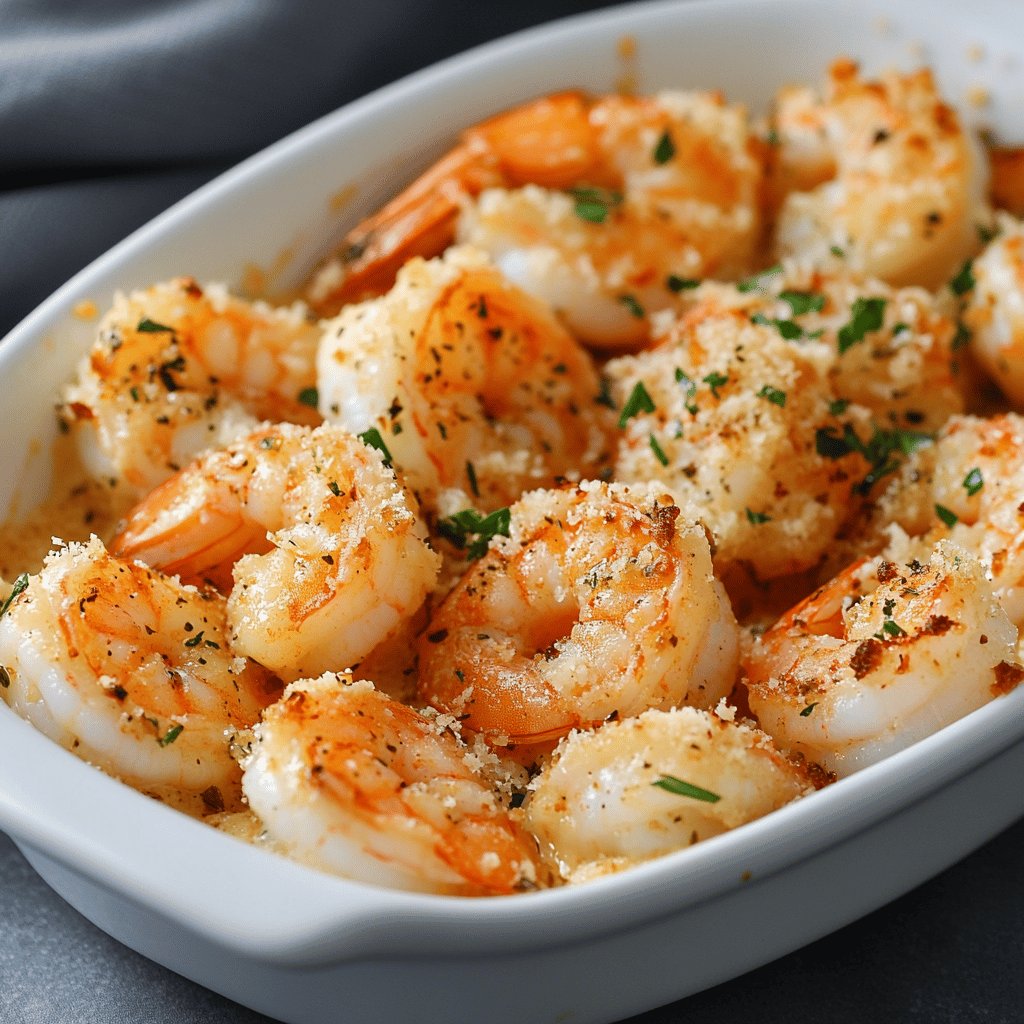 Garlic Parmesan Baked Shrimp