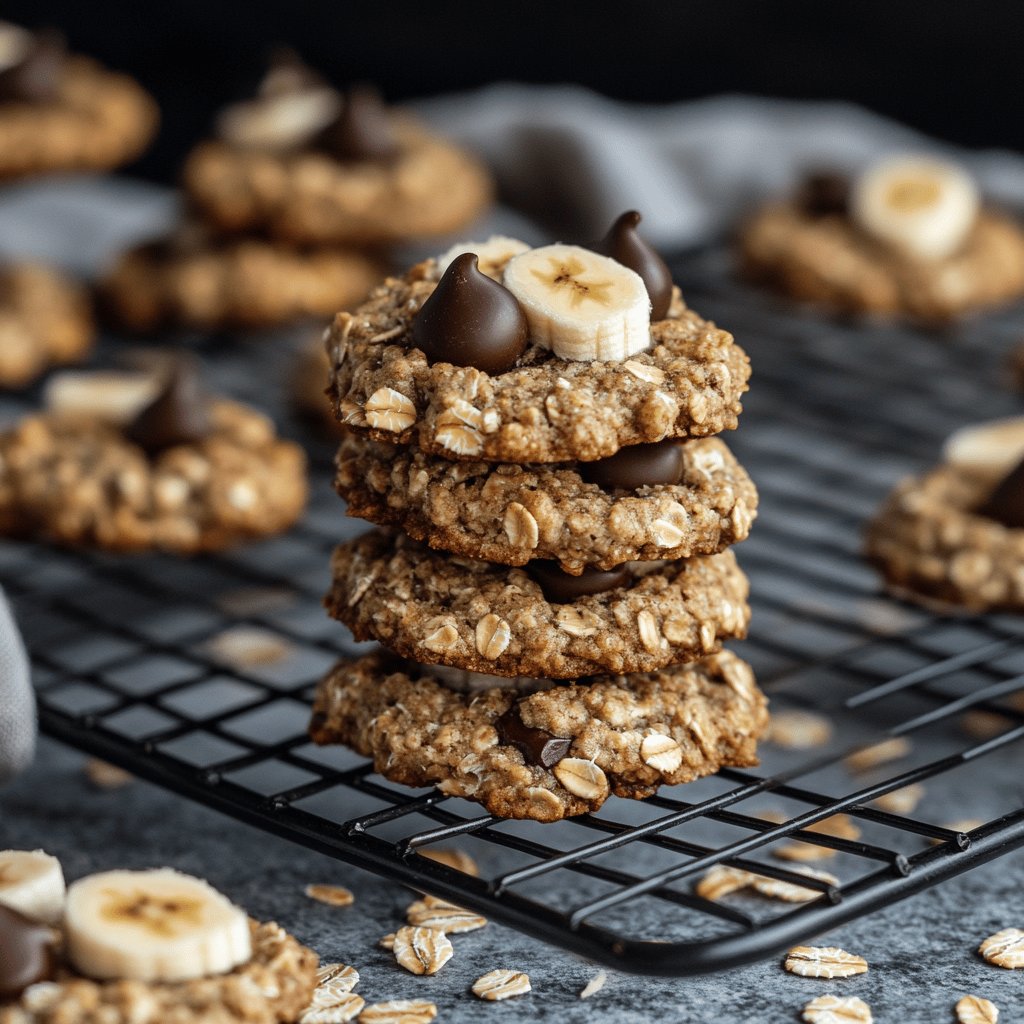 Cookies banane avoine chocolat