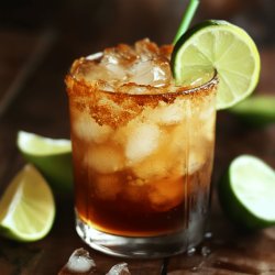 Dark 'n' Stormy Cocktail