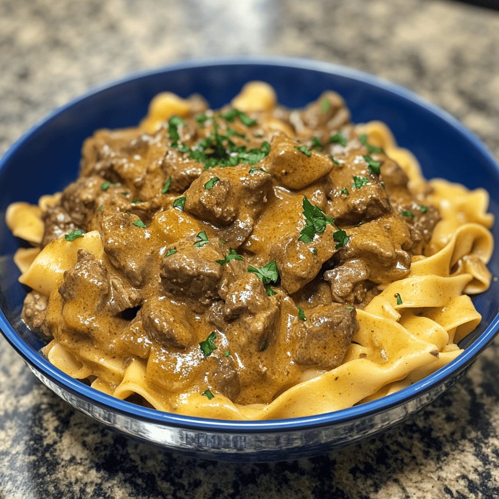 Instant Pot Beef Stroganoff