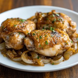 Cuisses de poulet aux oignons