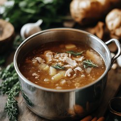 Leftover Turkey Stock