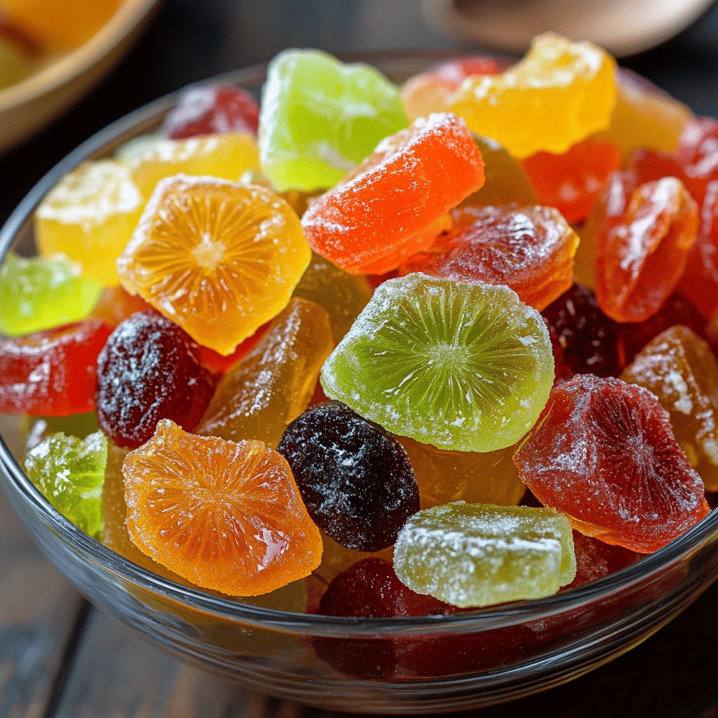 Fruits confits maison