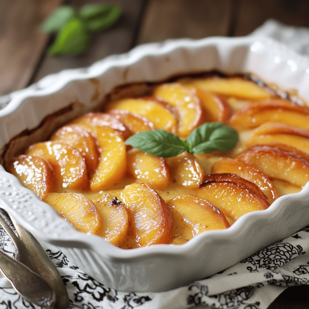 Baked Peaches Delight