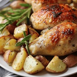 Garlic Roasted Chicken and Potatoes